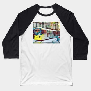 Manchester Metrolink Tram Baseball T-Shirt